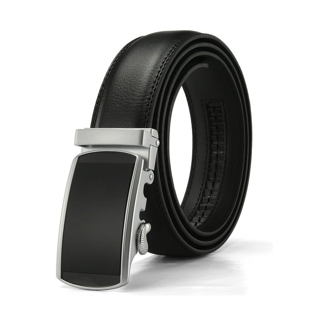 Xhtang - Men's Automatic Leather Ratchet Belts For Elegant Men 35mm ...