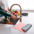 thumbnail image 1 of Paños de cocina, paños de cocina superabsorbentes, toallitas de limpieza de vellón coral, lavables a máquina., 1 of 5