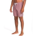 thumbnail image 3 of Volcom Men's 18" Boardshorts – Stretch Swim Trunks with Drawstring Waist and Back Flap Pocket, Size-29, Color-Lawton Bordeaux Brown, 3 of 6
