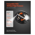 thumbnail image 2 of 15 Inch Pressure Washer Surface Cleaner - 3000 PSI - 4 Wheel - Plastic - Black - Quick Connect - Driveway Patio Deck Cleaning, 2 of 8