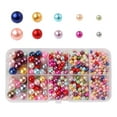 thumbnail image 2 of 1000 Pack Round Faux Pearl Beads Jewelry Making Assorted in Box, 2 of 6