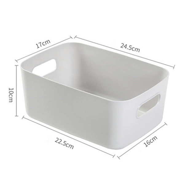 Contenedor de almacenamiento de cocina para el hogar, cesta de almacenamiento de escritorio, organizador de artículos diversos de escritorio de PP, caja de