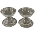 thumbnail image 3 of 925 Sterling Silver 40ml Capacity Round Diya (Kundulu / Vilakku) Pair, 3 of 7