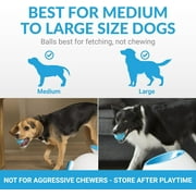 iFetch Tennis Balls for Medium and Large Dogs, Toy Ball 3 Pack, Use with iFetch Too Automatic Launcher, Blue, 2.5 Inch Diameter