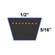 thumbnail image 2 of Correa trapezoidal D&D PowerDrive Dura-Ultimate 4LK520 Aramid 13 mm x 132 cm, 2 of 3