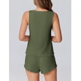 thumbnail image 4 of Ekouaer 2 Pieces Womens Tank Top Pajamas Set Soft Sleepwear Sleeveless Cami and Shorts Summer Loungewear Pjs Set, 4 of 6