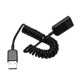 thumbnail image 5 of 2X Espiral Enroscado USB A Macho A A Hembra Adaptador Cable de Adaptador 1M 3Ft, 5 of 5