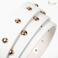 thumbnail image 6 of JASGOOD Women Leather Belts Fashion Studded Punk Belt for Holiday Party, 6 of 8