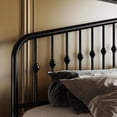 thumbnail image 4 of Sifurni Black King Size Metal Platform Bed Frame with Vintage Victorian Headboard & Footboard, Adult, 4 of 10