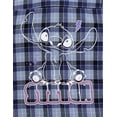 thumbnail image 4 of Disney Lilo & Stitch Button Down Dress Shirt Plaid Little Kid to Big Kid, 4 of 5