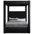 thumbnail image 7 of Meridian Furniture Royal King Contemporary Fabric Canopy Beds, Black, 7 of 7