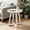 White, variant on AUU Harmony Modern Round Wood Side Table – Compact End Table for Living Room or Bedroom
