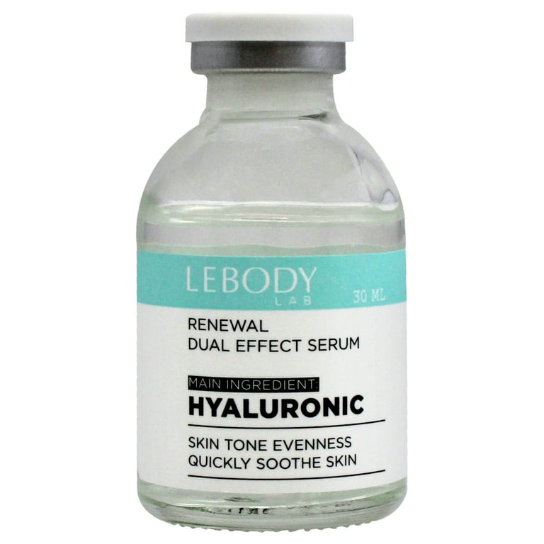 LEBODY Lab Renewal Dual Effect Serum, Face Serum, Hyaluronic, 1 oz