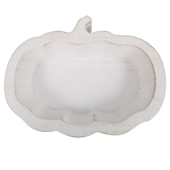 BESTYASH Pumpkin Shaped Wood Plate Serving Dish for Food Storage, 1 Piece, and Stylish Kitchenware