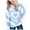 Blue, variant on Ulanda Kids Cute Hoodies Gradient Tie Dye Printed Hoodie with Pockets Casual Pullover Hooded Sweatshirts for Girls Boys (Blue, 11-12 Years)