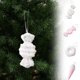 thumbnail image 1 of Set de adornos de Navidad | Decoraciones tridimensionales con colgantes de caramelo Rosa Blanco | Manualidades de plástico, forma duradera, tamaños variados | Árbol de Navidad, escaparate | Fácil, 1 of 6