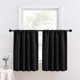 thumbnail image 1 of Kitchen Curtains Blackout Solid Short Window Curtain Rod Pocket Farmhouse Short Window Curtain, 1 Panel, 1 of 5