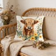 thumbnail image 5 of Throw Pillow Cover 18x18 Inch Cute Patterns Print Soft Breathable Hidden Zipper Decorative for Sofa Living Room by MPOISVA, 5 of 6
