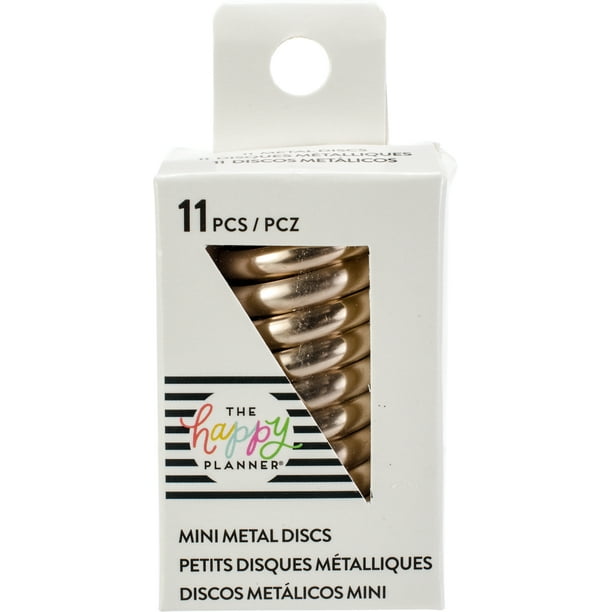 Happy Planner Mini Metal Expander Discs 11/PkgRose Gold