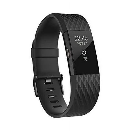 Fitbit Charge 2 Wristband Built for All-Day Heart Rate Fitness - Gunmetal, Large