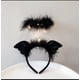 thumbnail image 5 of Paquete de 2 diademas de ángel con halo de luz LED, diadema de plumas, diadema de ángel con halo para Navidad, disfraces de ángel con luz LED, 5 of 5