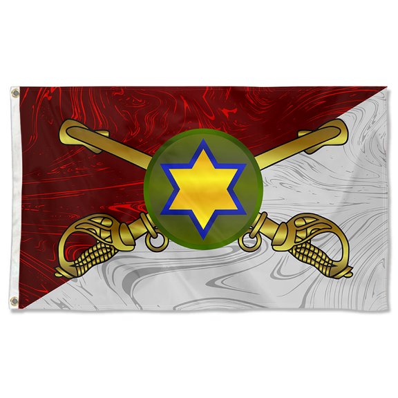 Cayyon United States66th Cavalry Division Flag 3x5Feet Military Banner with 2 Brass Grommets