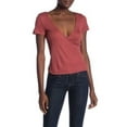 thumbnail image 1 of PST By Project Social T Haut à Manches Courtes pour Femmes en Marsala Rouge Taille L, 1 of 1