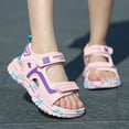 thumbnail image 6 of CAUYDY Boys Sandals Kids Open toe Athletic Sport Sandals Adjustable Strap Summer Outdoor Hiking Beach Water Shoes for Little Big Kid(L101-Pink,4.5), 6 of 9