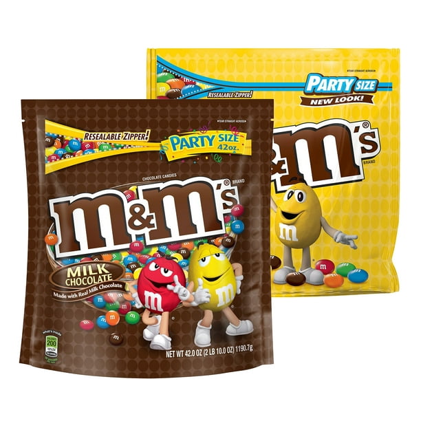 M&M'S Milk Chocolate and Peanut Candy Mix, Office Party Size 42Ounce