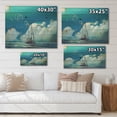 thumbnail image 4 of Designart 'The Sailboat On The Blue Sea Against Summer Clouds Sky' Nautical & Coastal Print on Natural Pine Wood, 4 of 5