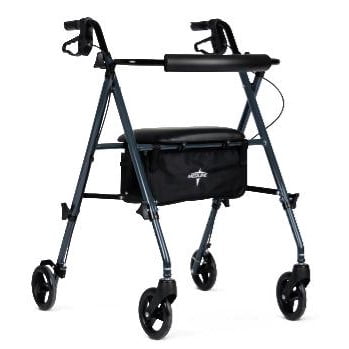 Medline Superlight Aluminum Rollator, Folding Rolling Walker, 6