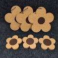thumbnail image 4 of Posavasos de madera con forma de flor Jadeshay para bebidas, 4 of 5