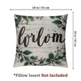 thumbnail image 4 of nygtbtfer Themed Pillowcase Decorations for , Wreath Throw Pillow Cover Double Sided Reversible, Housewarming Gifts, Thanksgiving Gifts White, 4 of 7