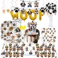 thumbnail image 2 of Suministros para fiestas de cumpleaños de perros, suministros para fiestas de cumpleaños de cachorros bonitos para niños, incluye decoraciones para fiestas de perros, platos de papel, pancarta Hangi, 2 of 5