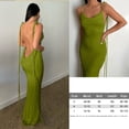 thumbnail image 1 of Suspender Y2K Backless Black Dress Summer Sexy Retro Long Dresses Beach Party Sleeveless Skims Big Open-Back Fishtail ClubwearM Gao Jinjia LED, 1 of 2