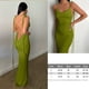 thumbnail image 1 of Suspender Y2K Backless Black Dress Summer Sexy Retro Long Dresses Beach Party Sleeveless Skims Big Open-Back Fishtail ClubwearM Gao Jinjia LED, 1 of 2