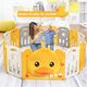 thumbnail image 3 of Parque Plegable para Niños Costway 14 Piezas Diseño de Pato Amarillo y Blanco 160 x 169 x 67,5 cm, 3 of 10