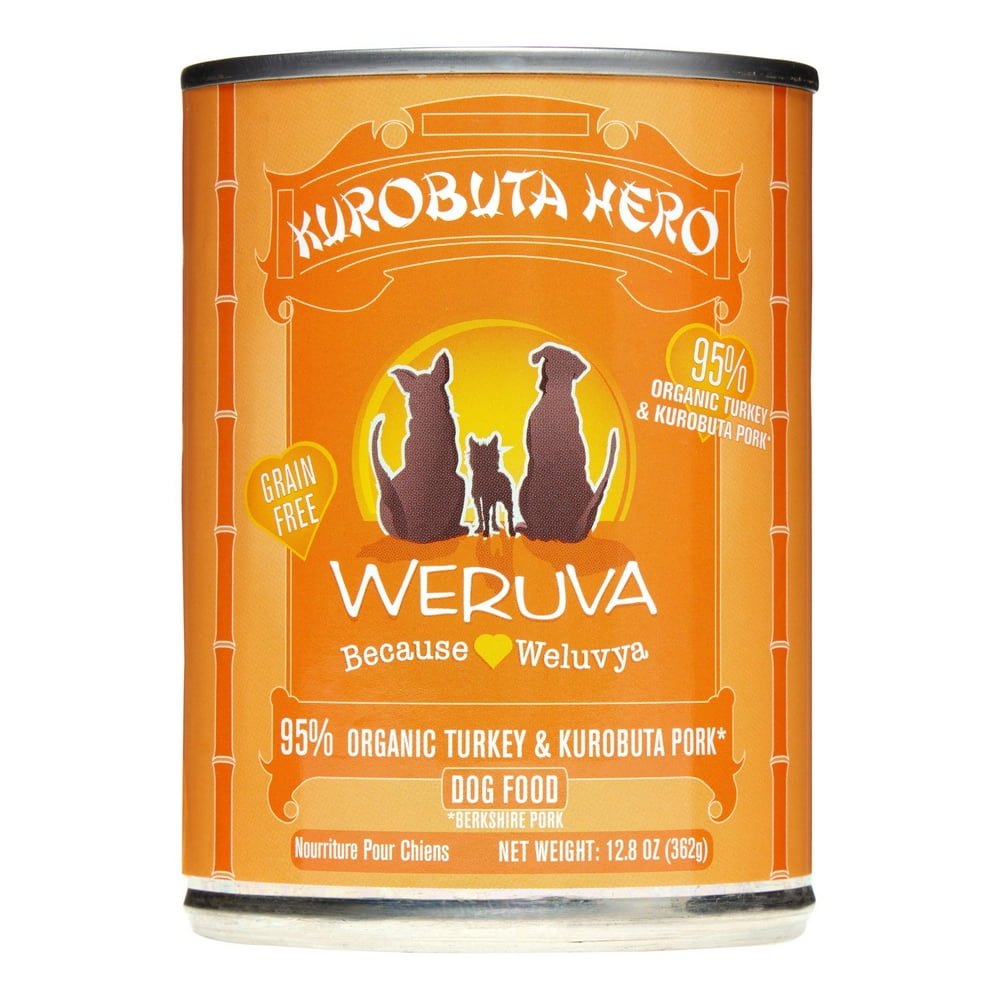 Weruva Kurobuta Hero Organic Turkey & Kurobuta Pork Wet Dog Food, 13 Oz