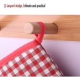 thumbnail image 4 of Gray Extra Longer Guantes De Horno, Guante De Agarraderas, Guantes Para Hornear Agarraderas, Adecuado Para Cocinar, Hornear, Asar A La Parrilla, Agarraderas, 1 Par, Regalo Para Mu, 4 of 5