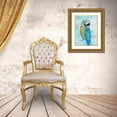 thumbnail image 3 of Swatland, Sally 19x24 Gold Ornate Wood Framed with Double Matting Museum Art Print Titled - Island Parrot I, 3 of 4