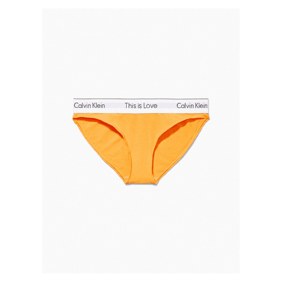 Calvin Klein Women's Plus Cotton This Is Love Bikini, Orange Juice, 2X