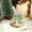 Table Decor E, variant on VOTRUDI Mini Christmas Tree Glass Ornaments,Christmas Tree Clearance,Winter Figurines,Christmas Indoor Decor for Room Office Tabletop,Green