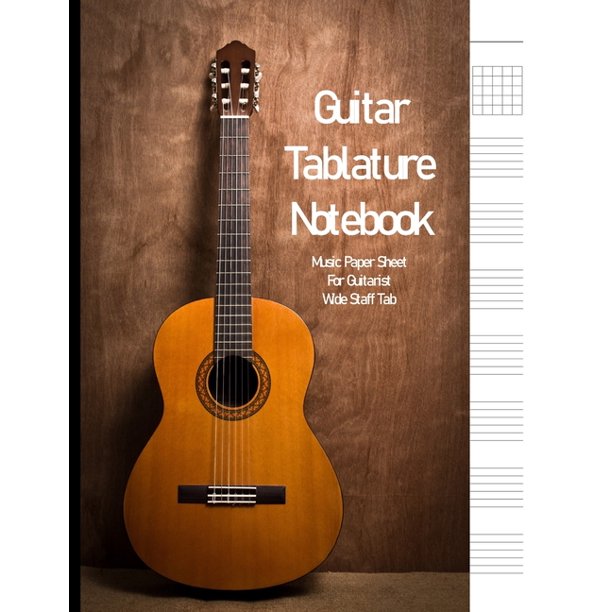 Guitar Tablature Notebook Music Paper Sheet For Guitarist And