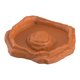 thumbnail image 4 of Plato de baño para reptiles, plato de alimentación para reptiles, comedero decorativo para terrario, cuenco para tortugas, suministros para mascotas, marrón claro S, 4 of 8