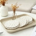thumbnail image 4 of MMJ Placemats Natural Round Rope Woven Heat Resistant Table Mats Multipurpose Indoor Outdoor Dining Table Protection Set of 8, 4 of 5