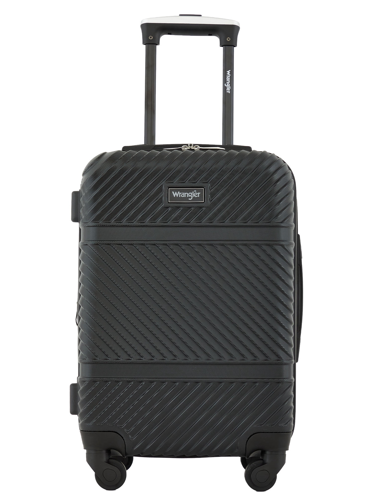 Wrangler 20 inch Expandable Hardside Carry-on Luggage, Black