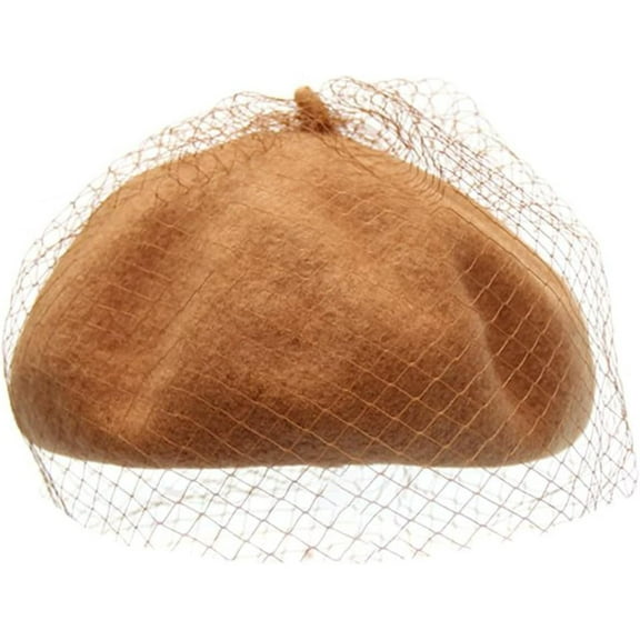 YooGuoGuo Beret Hat for Women Mystery Net Veil Style Womens Autumn Winter Warm Wool Outdoor Elegant Beanies Bonnet Cap