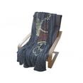 thumbnail image 4 of Vintage Soft Flannel Fleece Throw Blanket, Grunge Style Wings Chain Brass Knuckles Last Hope Words for Bikers, Cozy Plush for Indoor and Outdoor Use, 70" x 90", Pale Yellow Slate Blue, by Ambesonne, 4 of 6