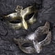 thumbnail image 4 of Máscara de media cara Retro Para Halloween para hombres y mujeres, máscara de media cara, vestido de carnaval, accesorios de fiesta de disfraces de bola, plata antigua, oro, 4 of 4