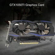 Citystores GTX1050TI Graphics Card 4GB DDR5 PCI Express 2.0 High Clarity Gaming Video Card for Desktop